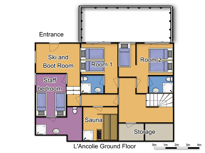 Chalet L’Ancolie Meribel Floor Plan 3